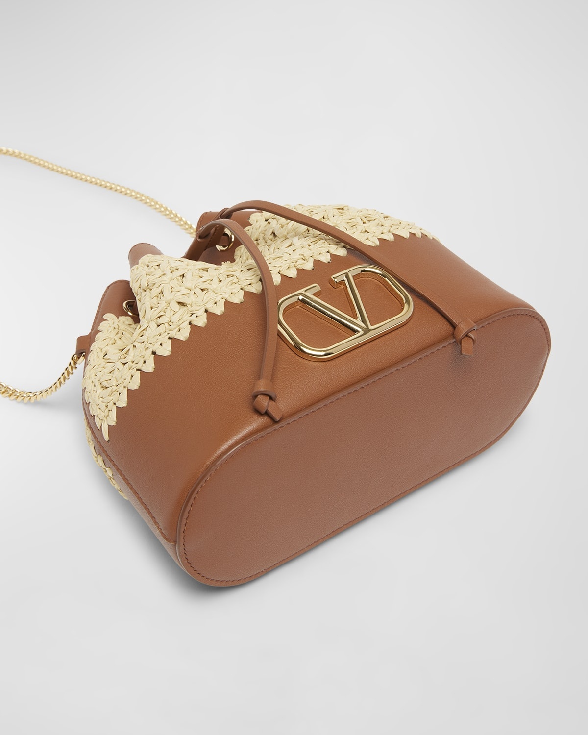 VLOGO Signature Mini Crochet Bucket Bag - 7