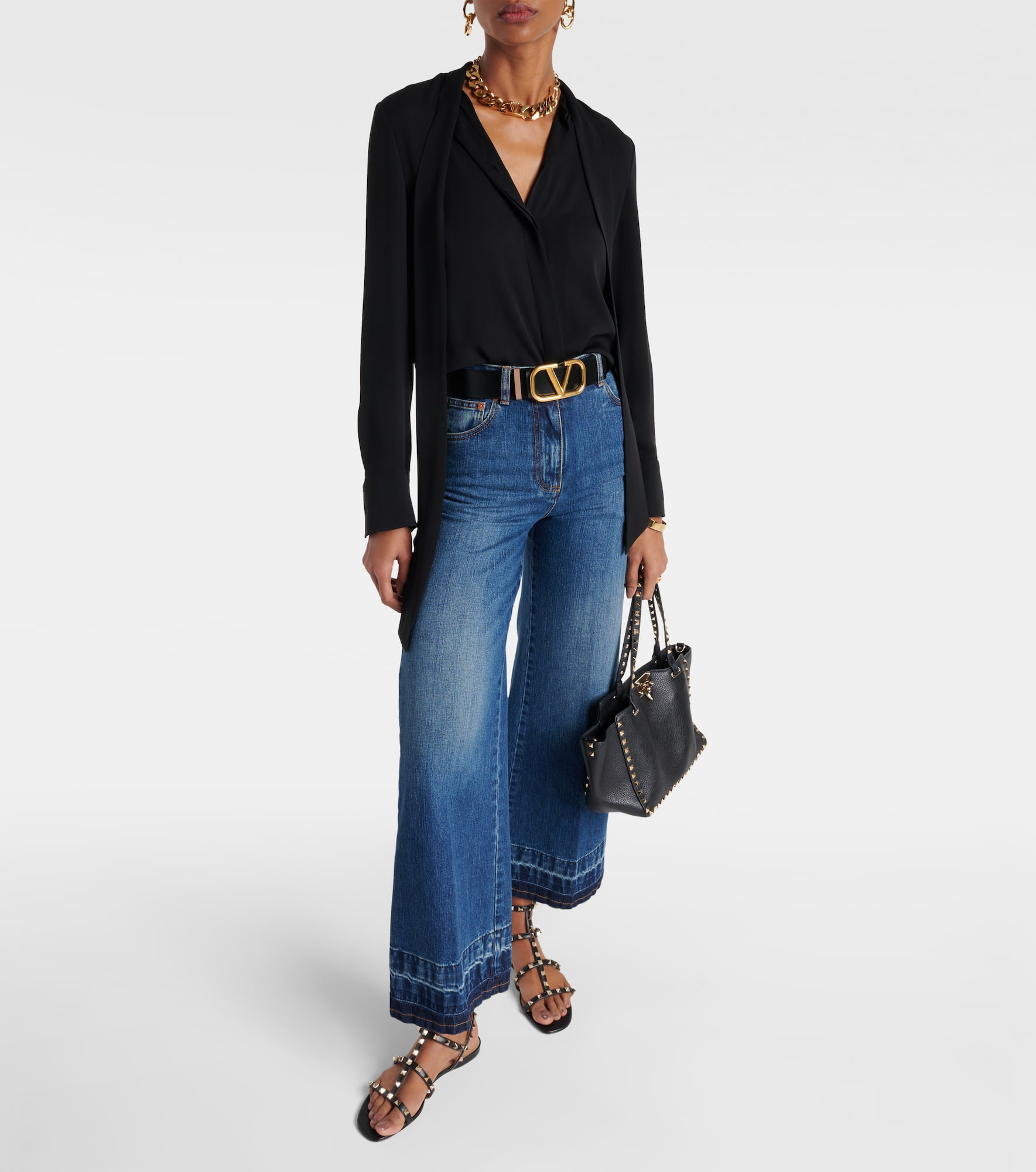 Valentino Garavani Rockstud leather sandals - 3