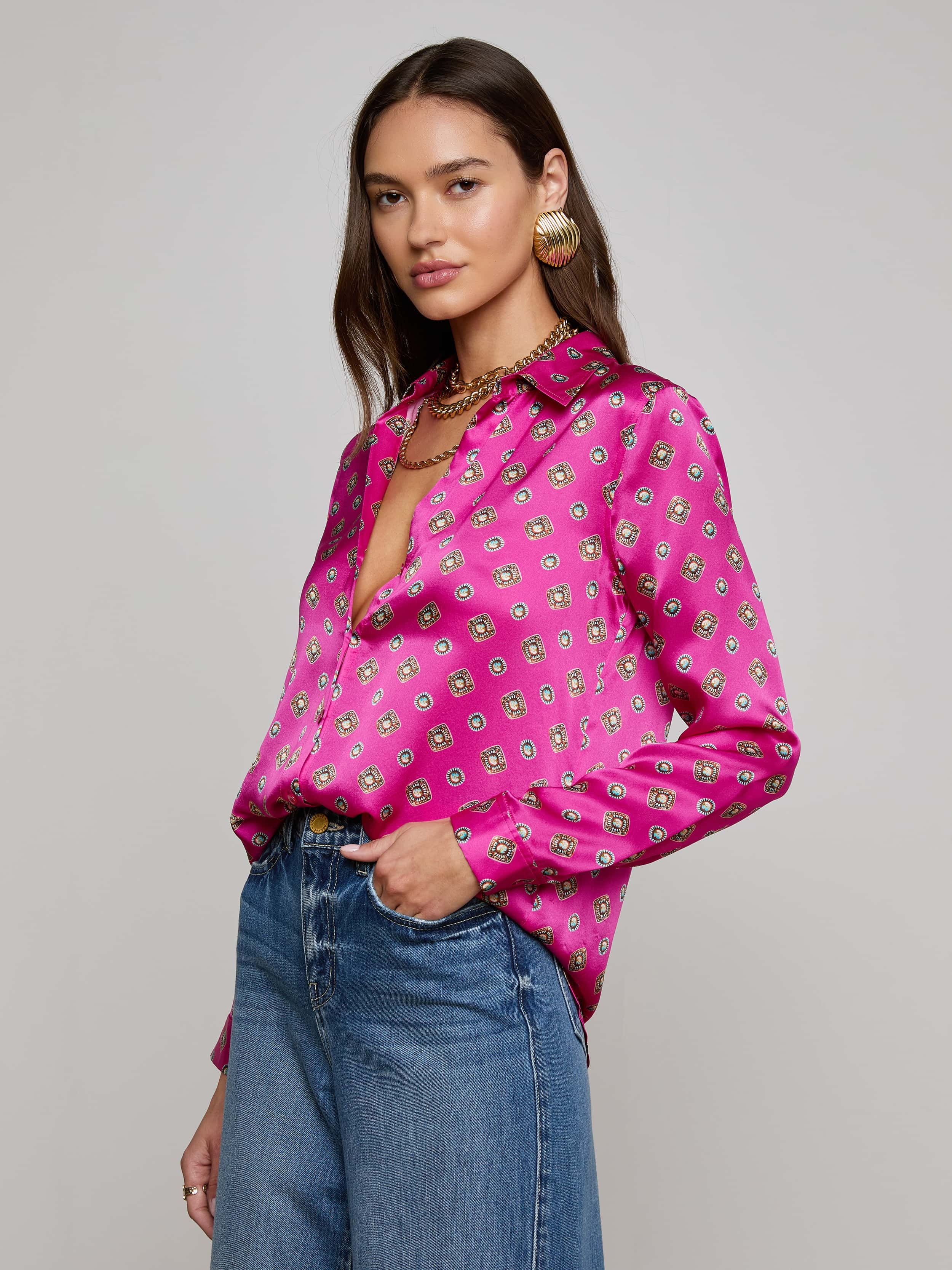 Tyler Silk Blouse - 4