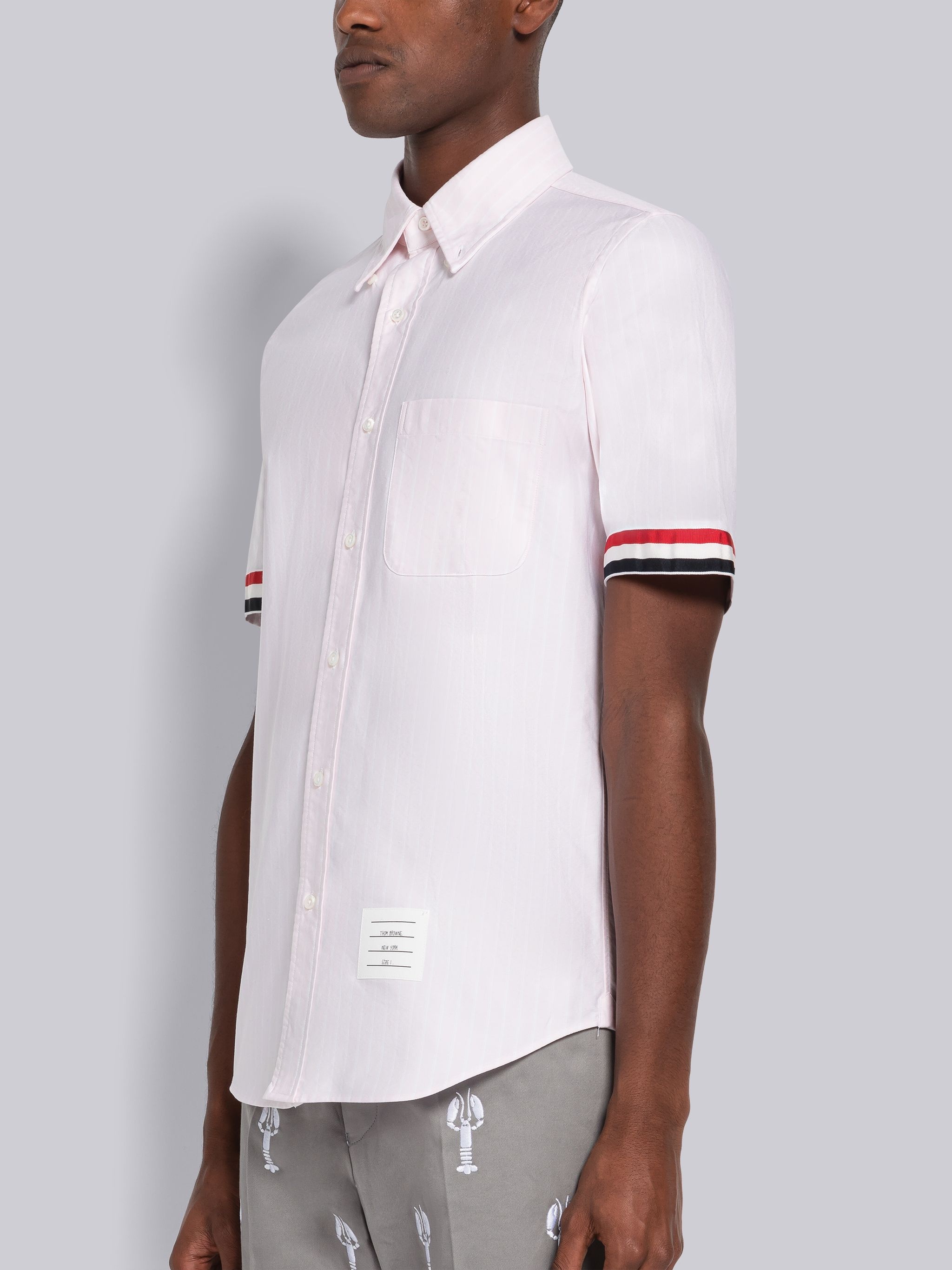 Shadow Pinstripe Oxford Short Sleeve Shirt - 2