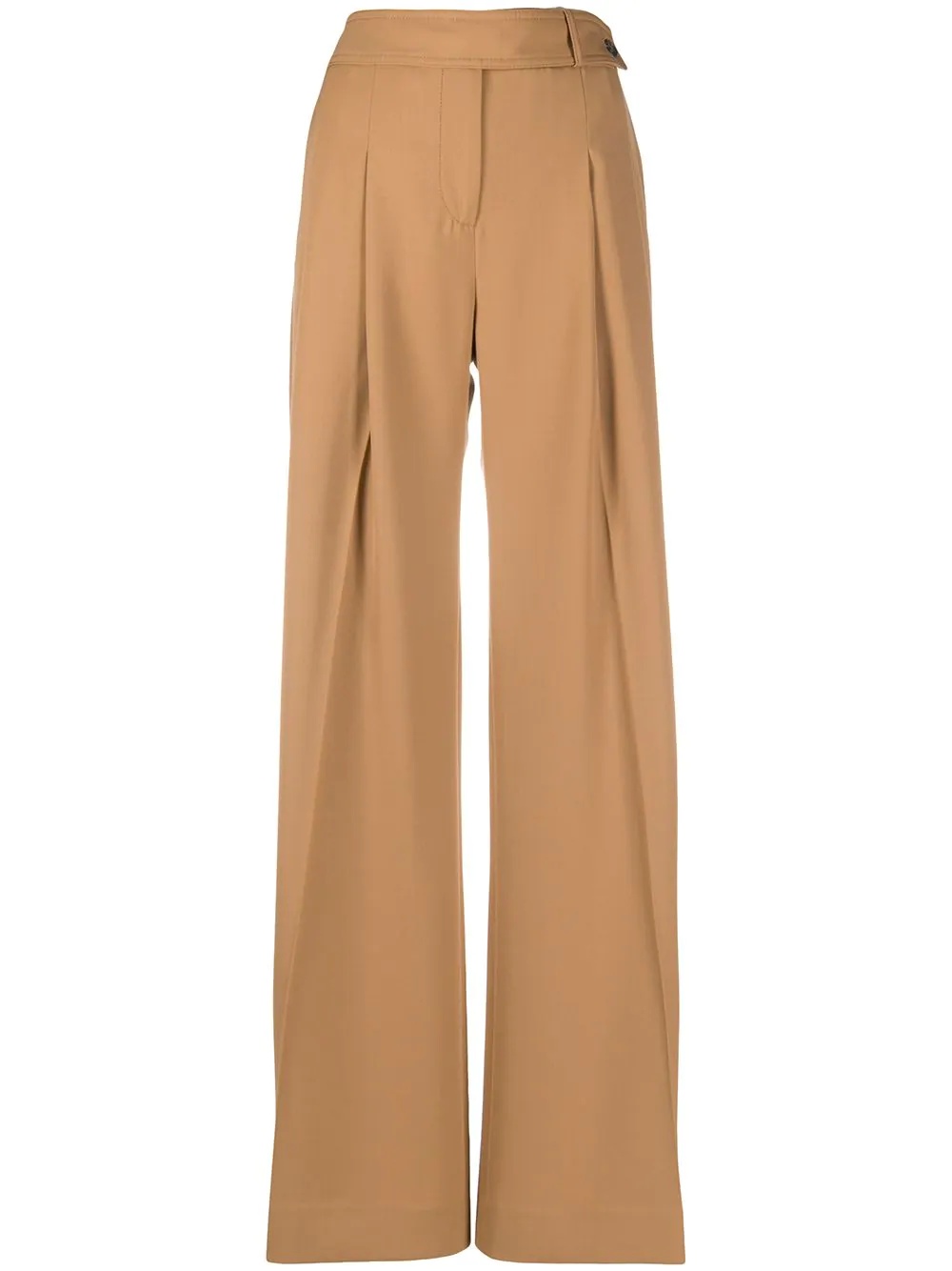 high-rise wide leg trousers - 1