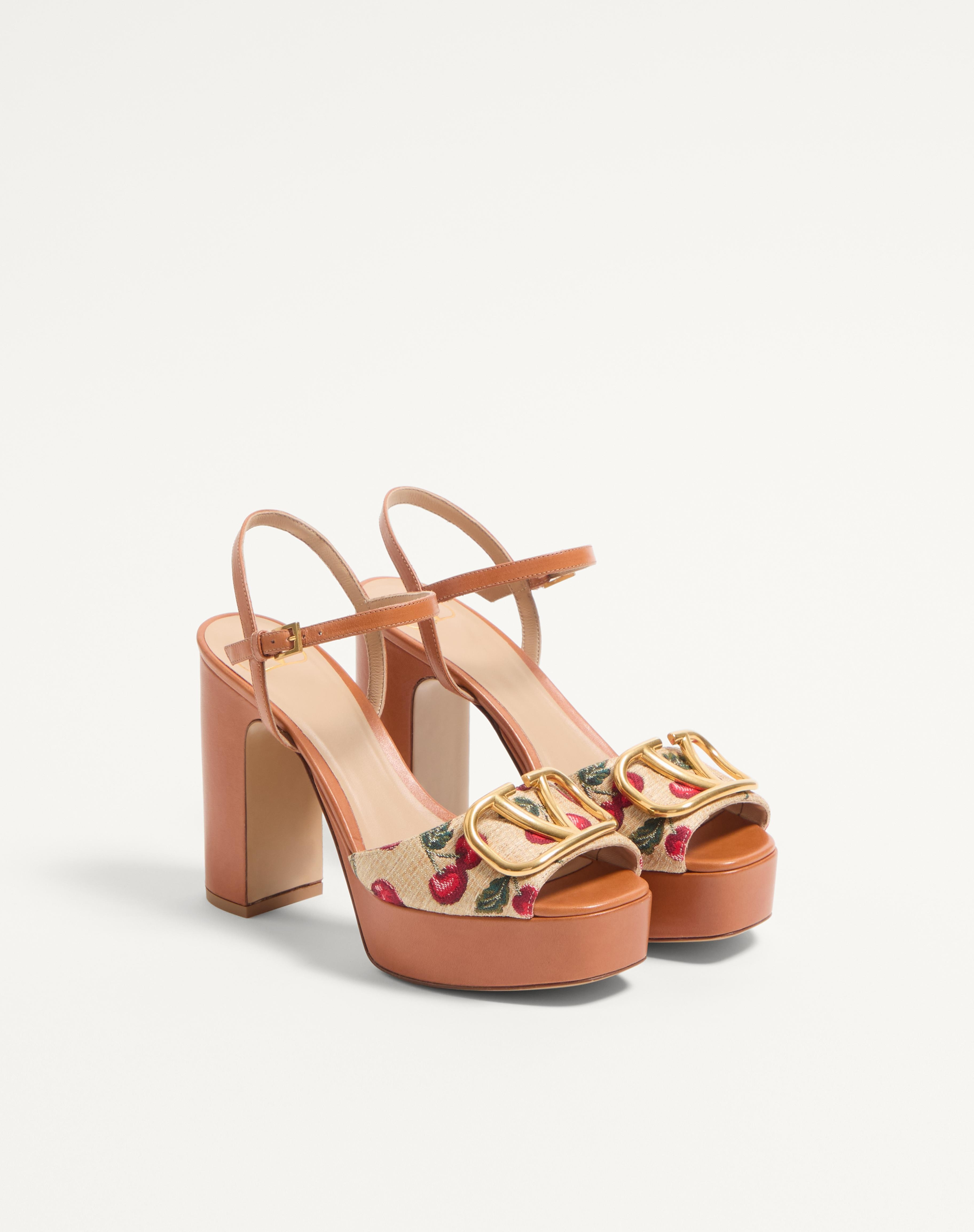 VLOGO SIGNATURE CHERRYFIC PLATFORM SANDAL 115MM - 3