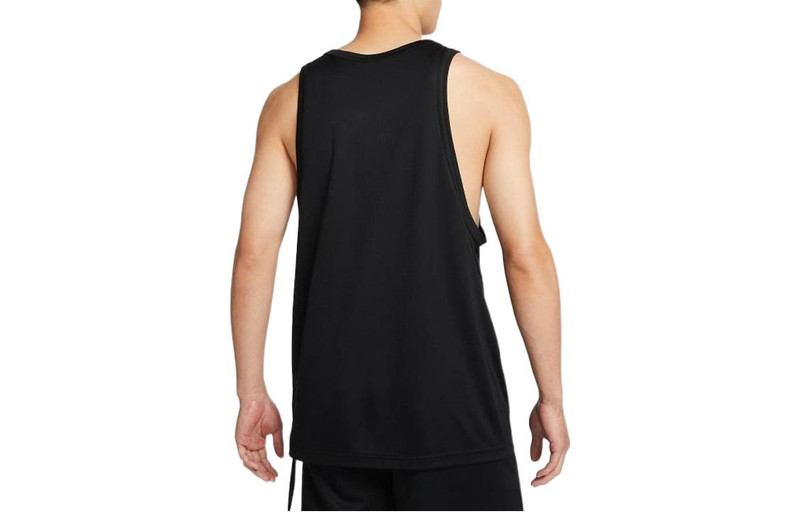Nike Men's Nike Big Swoosh Training Quick Dry Breathable Basketball Jersey/Vest Black DH7133-013 outlook