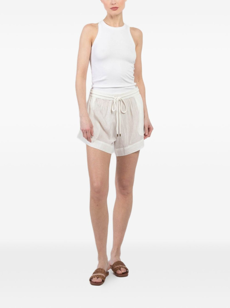 THE GREAT. Delta drawstring elasticated shorts outlook