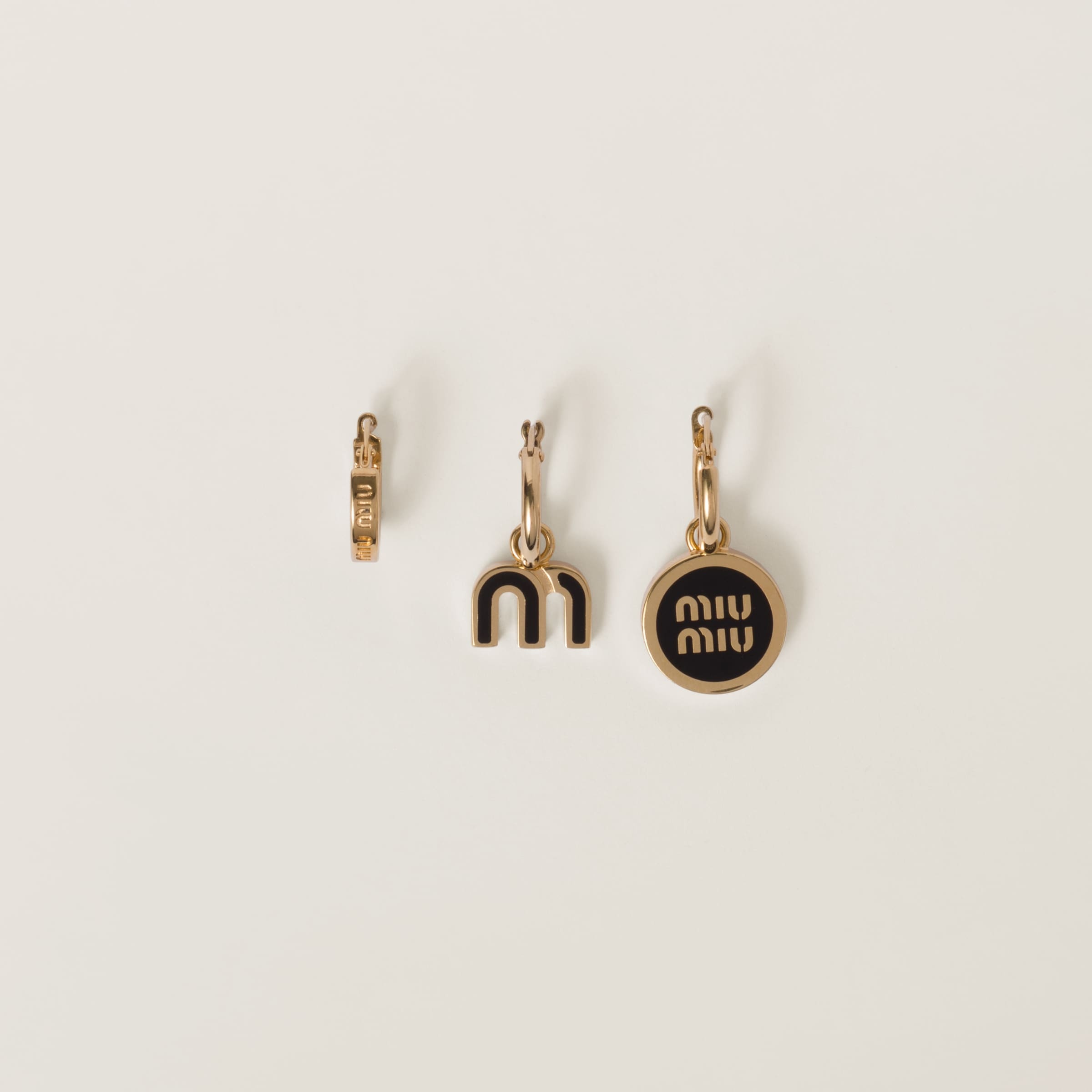 Set of enameled metal earrings - 1