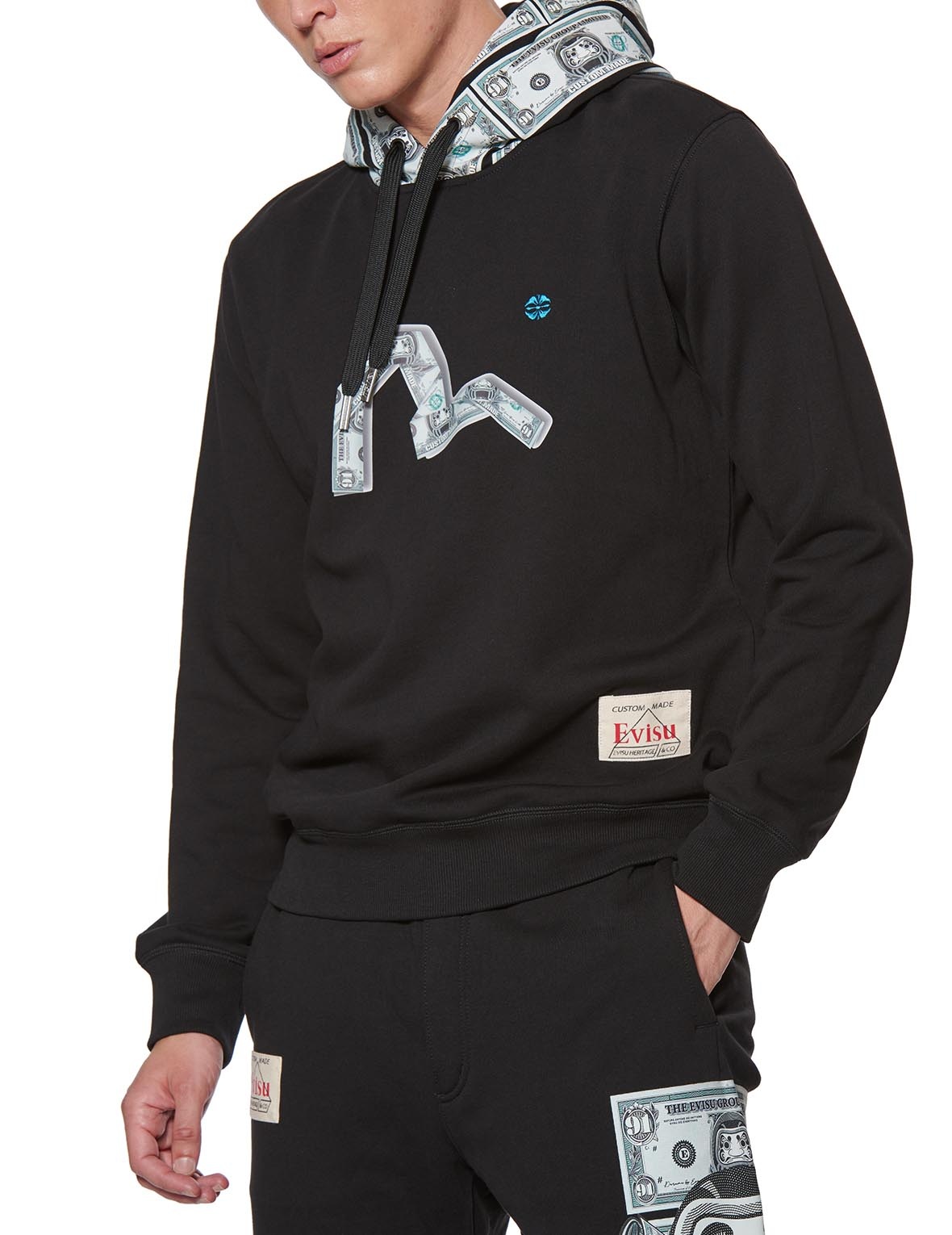 BANKNOTE SEAGULL PRINT HOODIE - 3