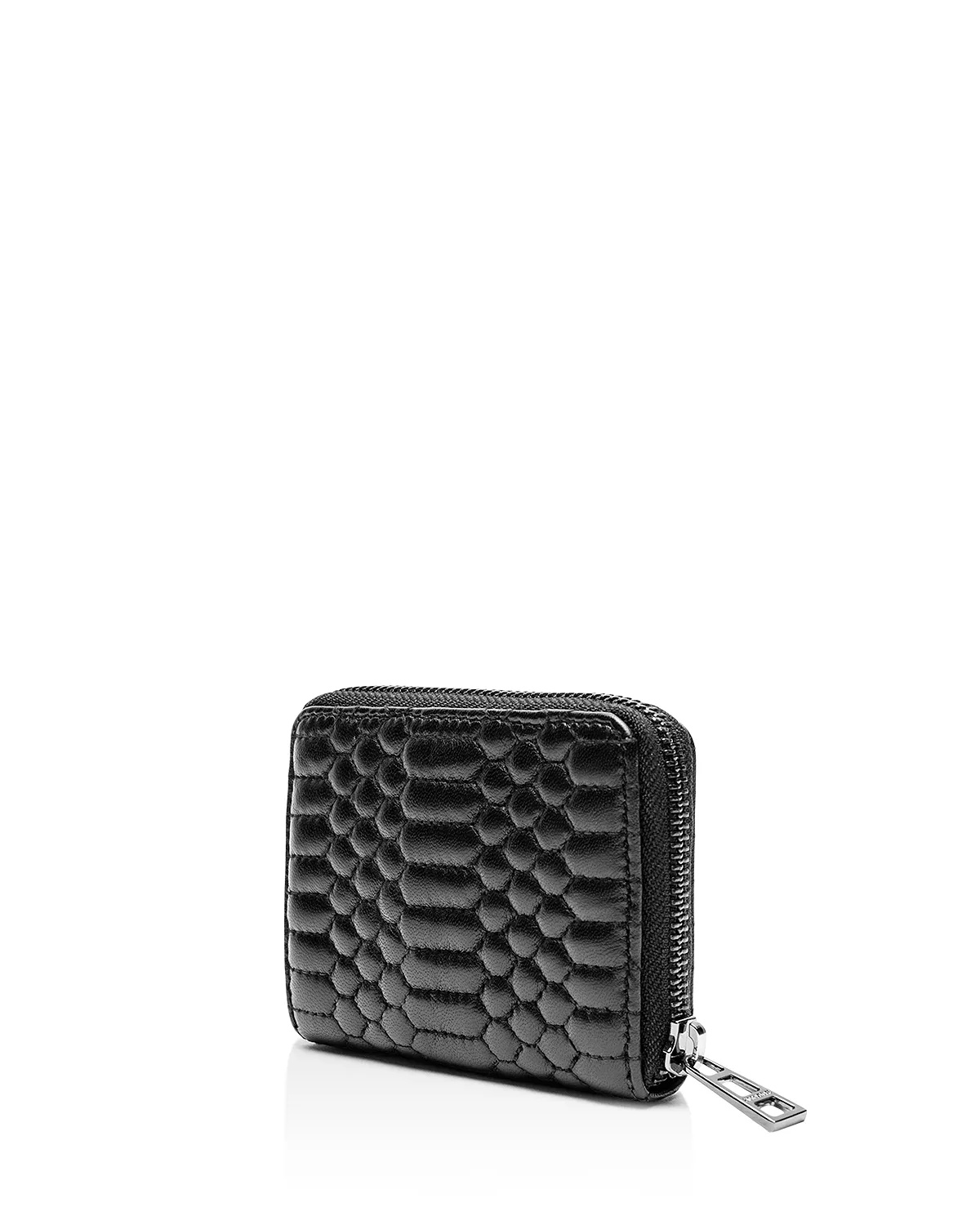 Mini ZV Mat Small Embossed Leather Wallet - 2