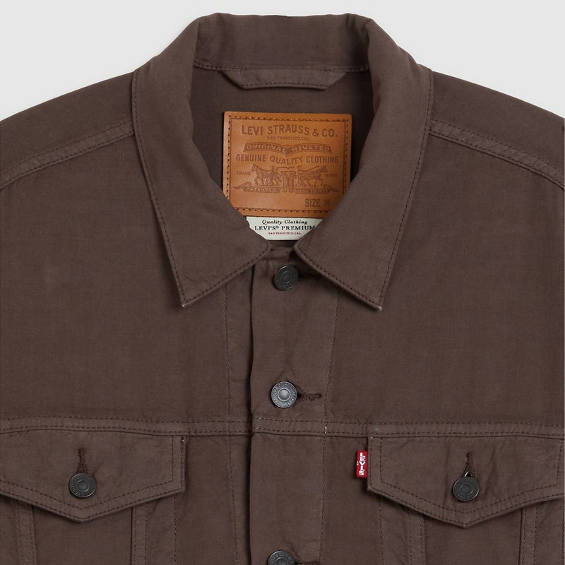 COTTON LINEN TRUCKER JACKET 7