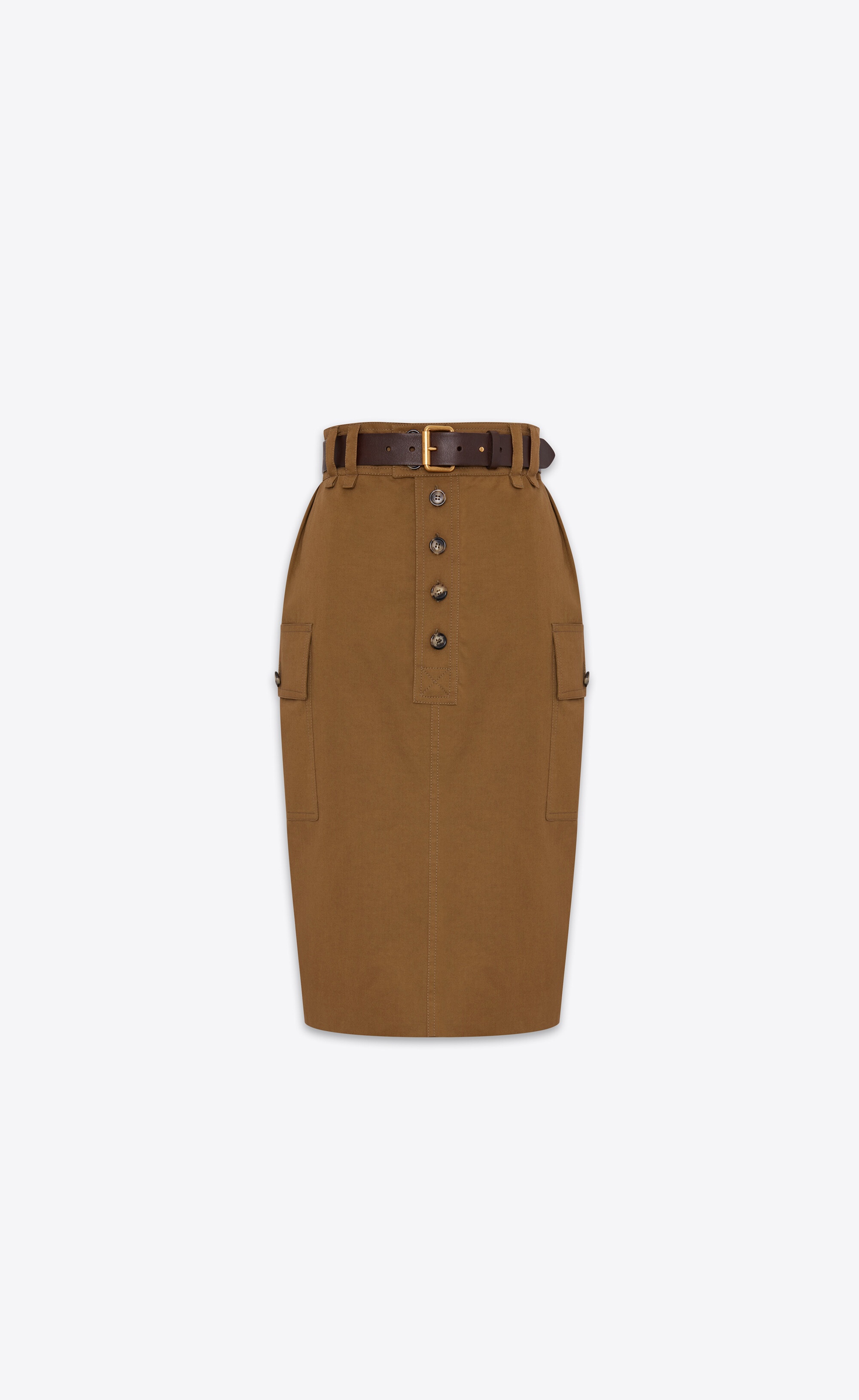 cassandre pencil skirt in cotton twill - 1