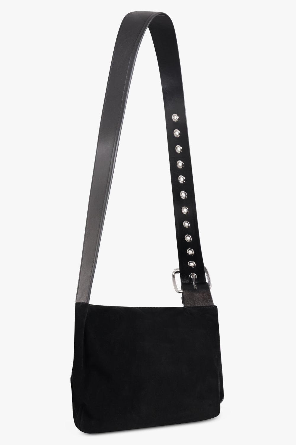 MAXIME SMALL SUEDE CROSSBODY BAG | BLACK - 2