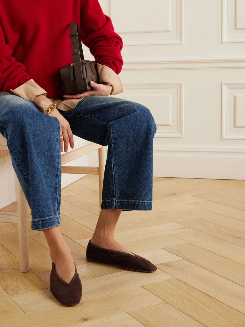 LE MONDE BÉRYL Luna suede slippers outlook