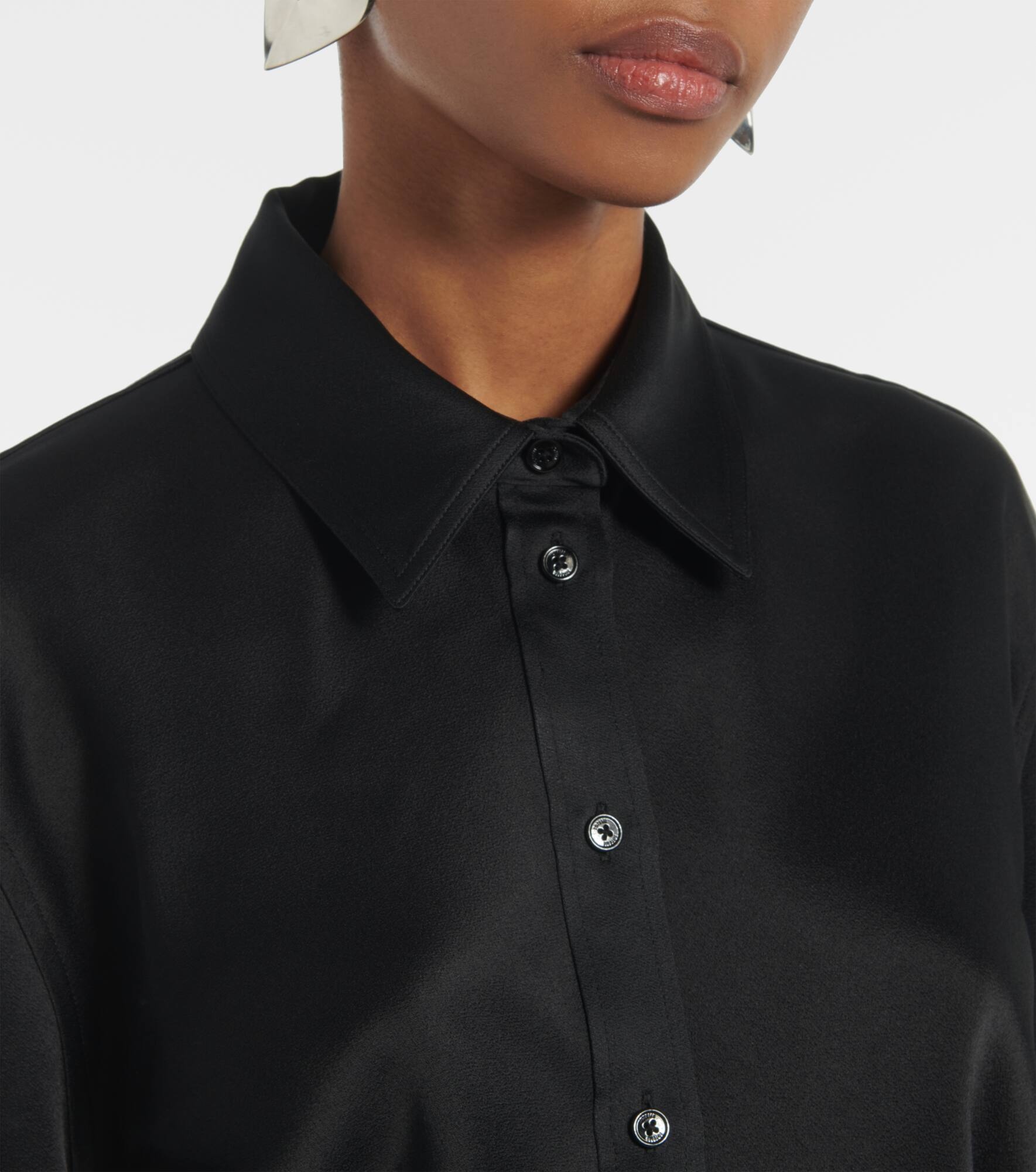Slouch satin shirt - 4