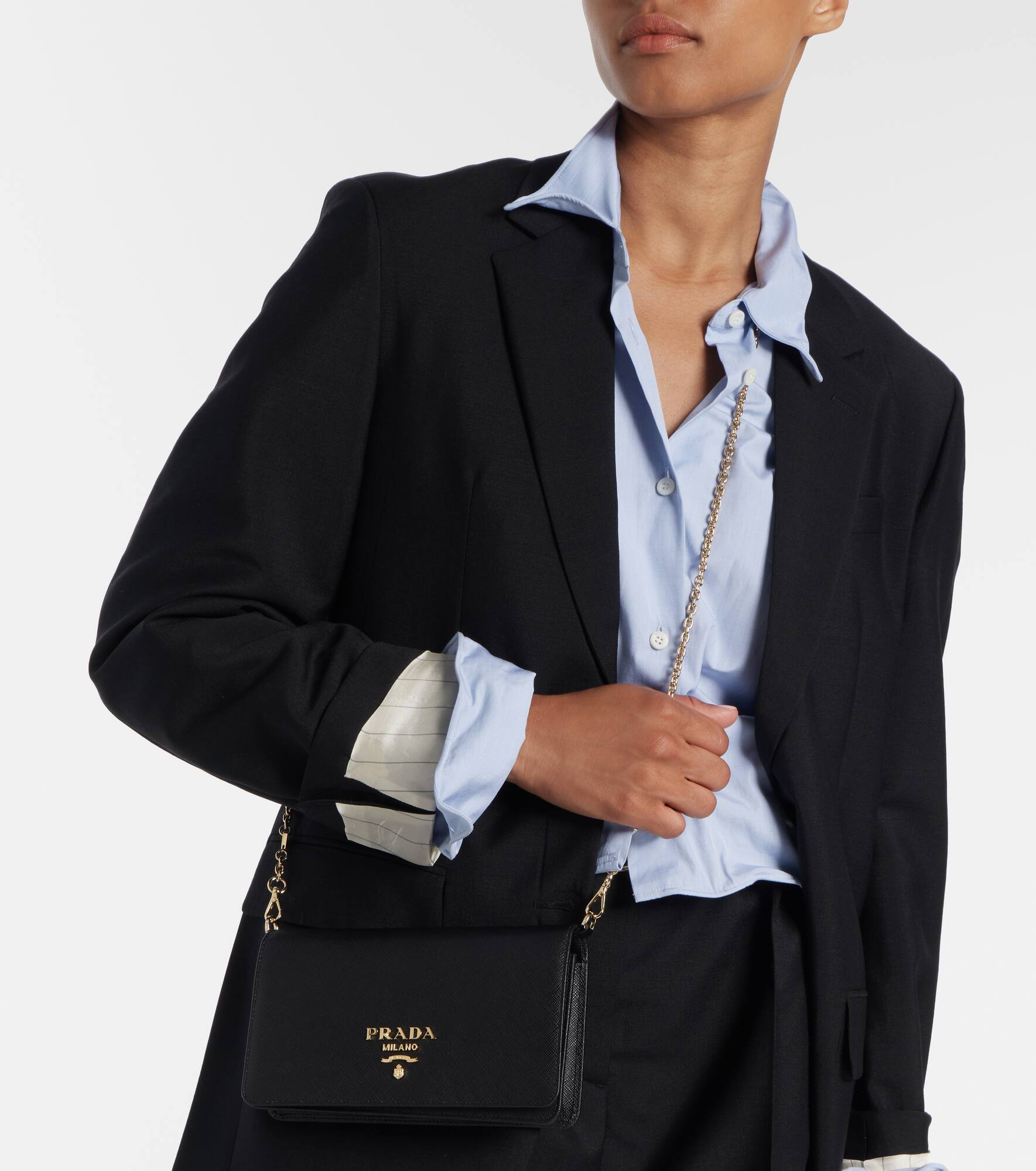Saffiano Mini leather shoulder bag - 5