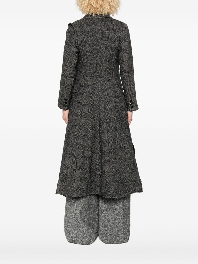 plaid single-breasted coat 4