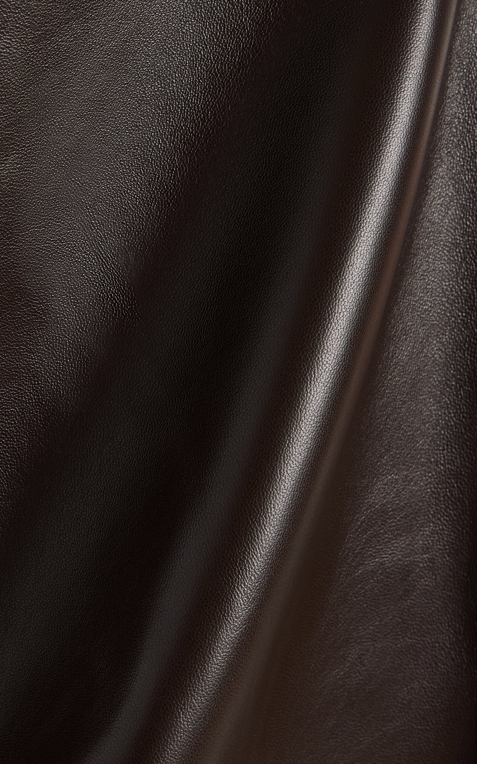 Hedora Leather Midi Skirt brown - 5