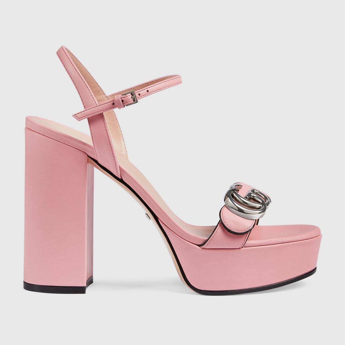 Women's platform sandal with Double G - 1