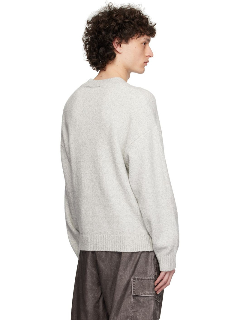 Gray Marled Knit Sweater 3
