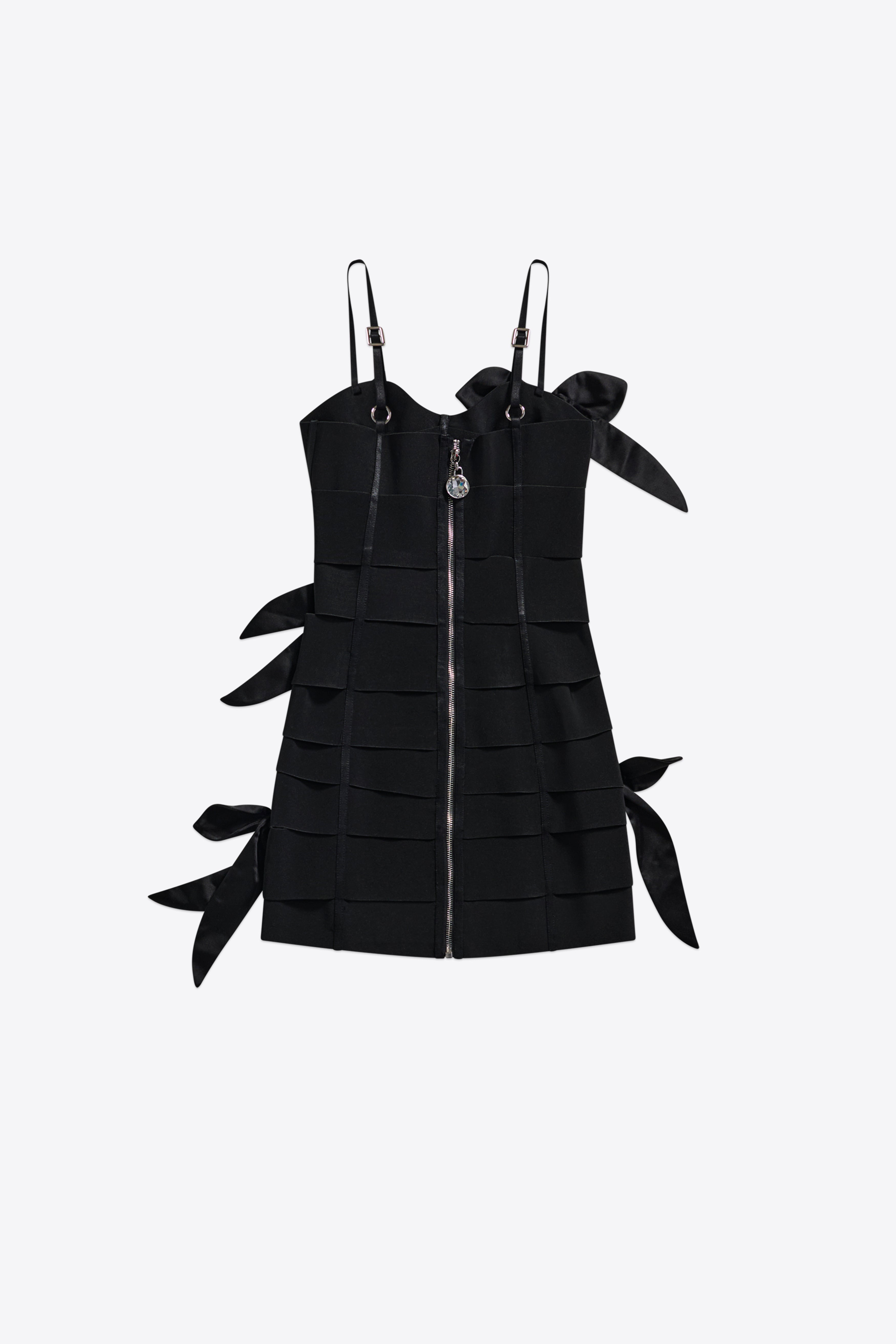 ALLOVER BOW BANDAGE MINI DRESS - 2