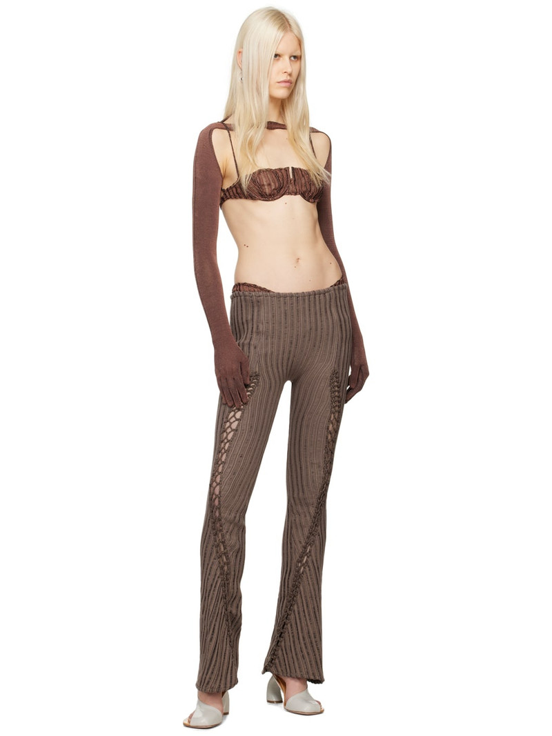 ISA BOULDER SSENSE Exclusive Brown Centipede Lounge Pants outlook