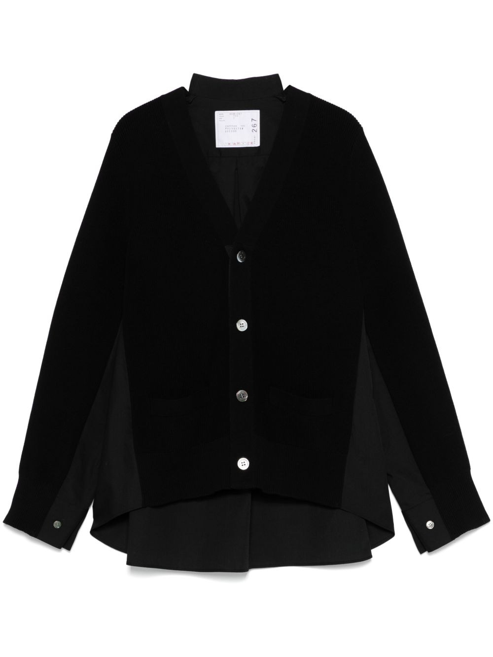 Sacai Women V-Necked Cardigan - 1