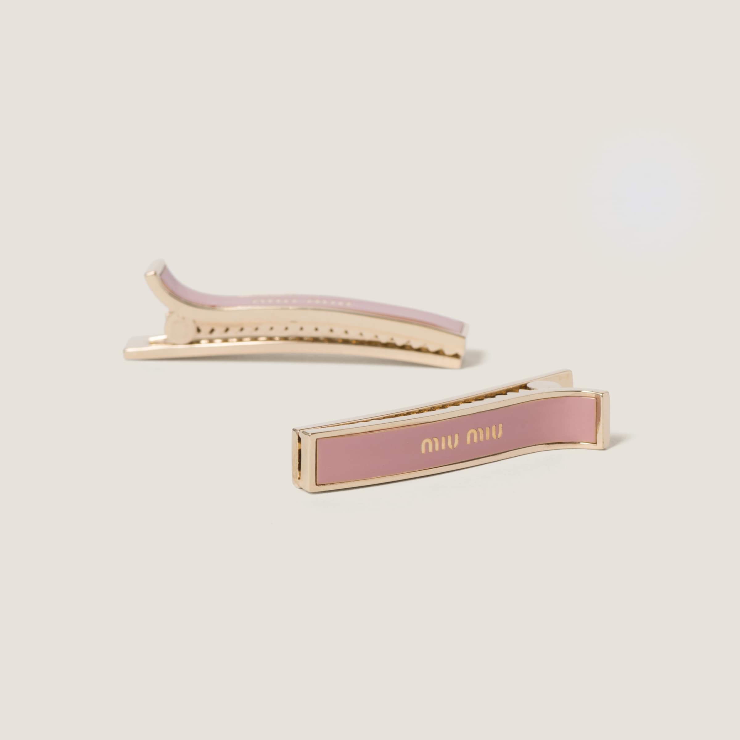 Enameled metal hair clips - 3