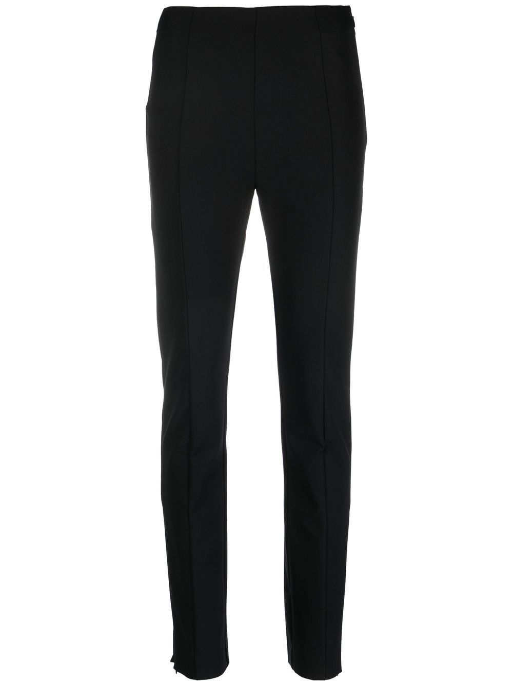 mid-rise slim fit trousers - 1