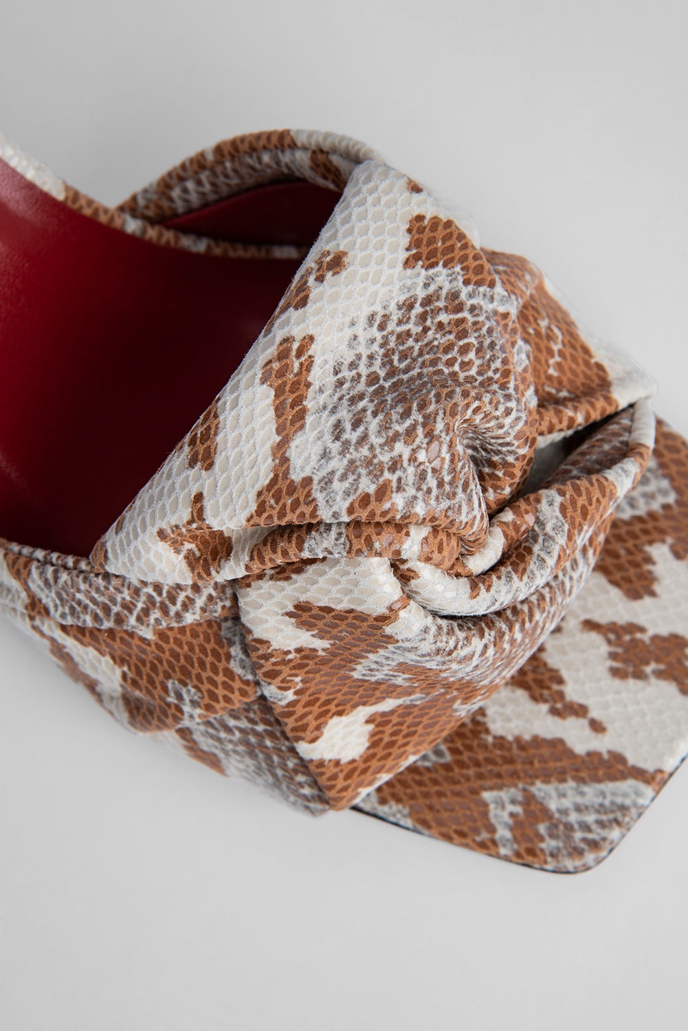 Lana Almond Snake Print Leather - 5