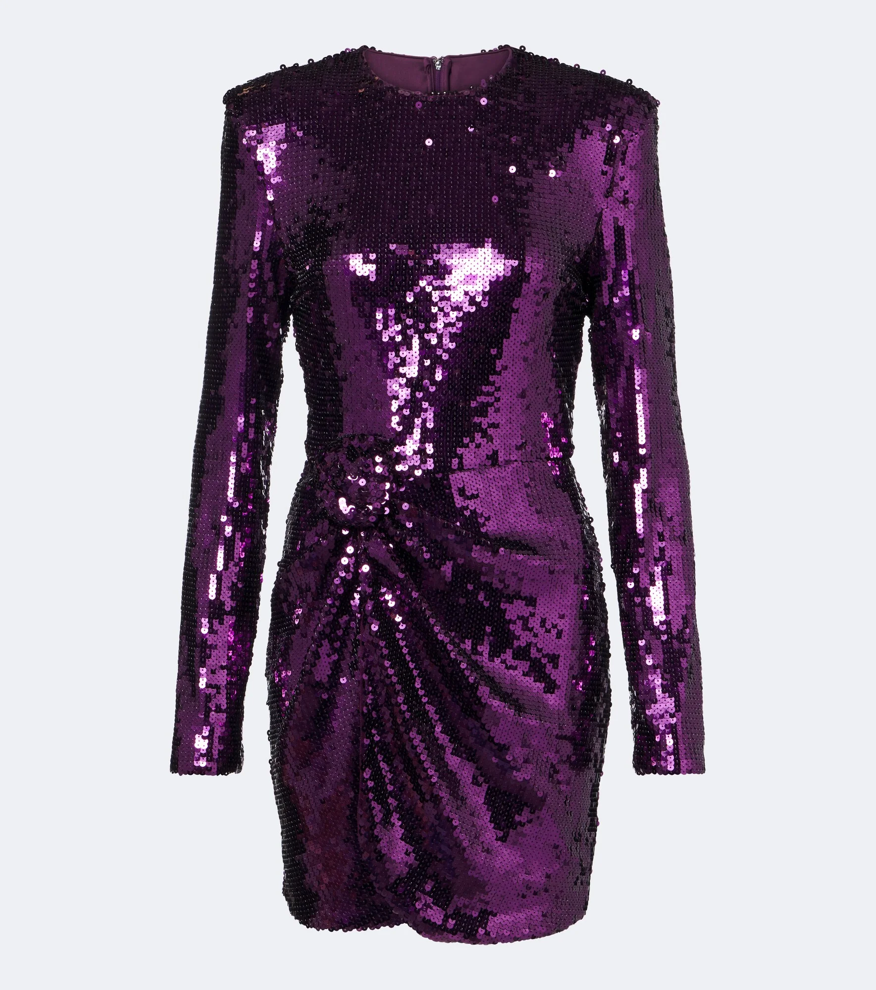 Gathered sequined minidress - 1