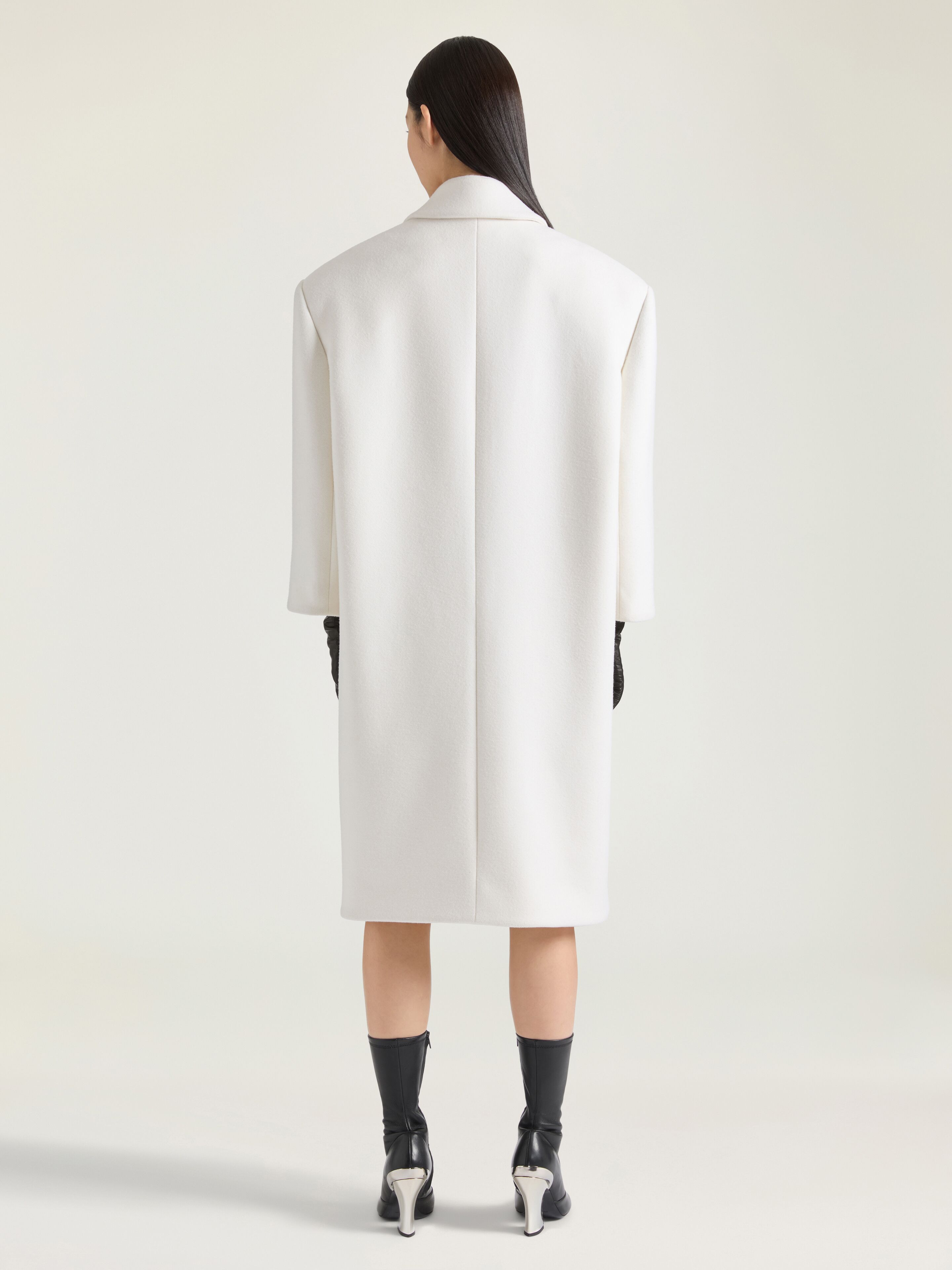 DOUBLE BREASTED COAT IN WOOL - 3