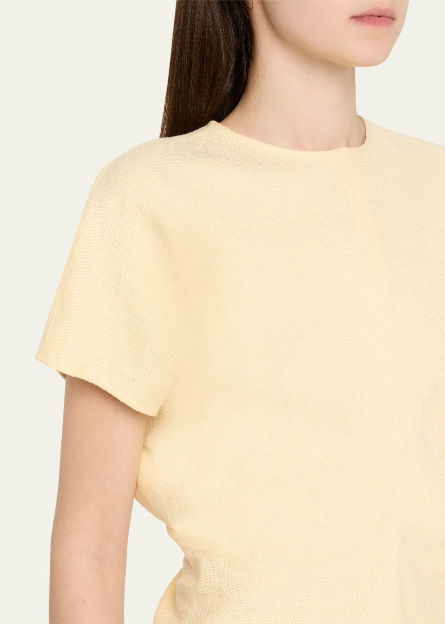 Slouch Waist Short-Sleeve Top - 5