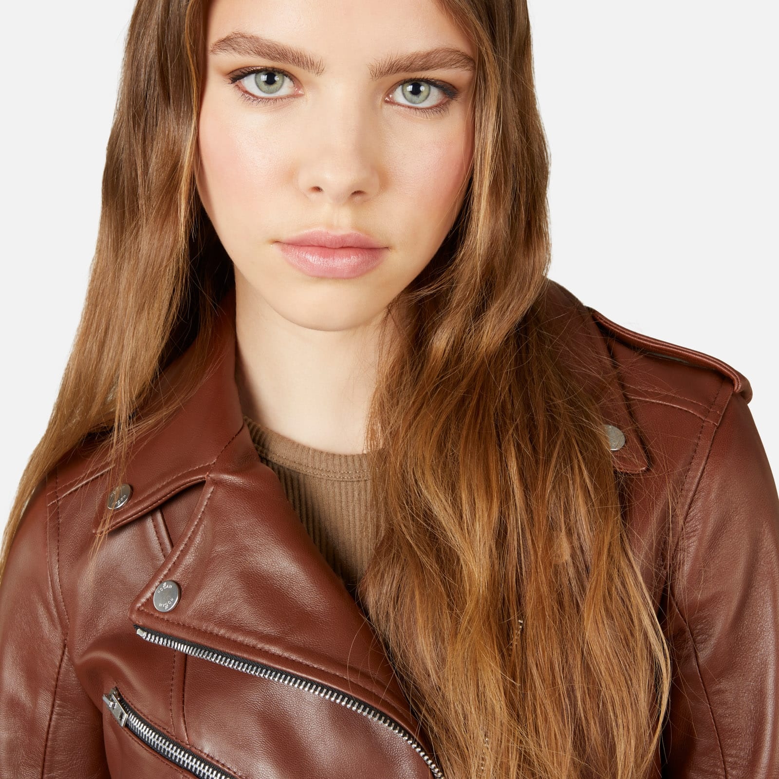 Leather Jacket Brown - 6