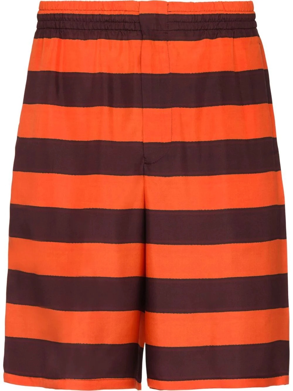 striped pattern Bermuda shorts - 1