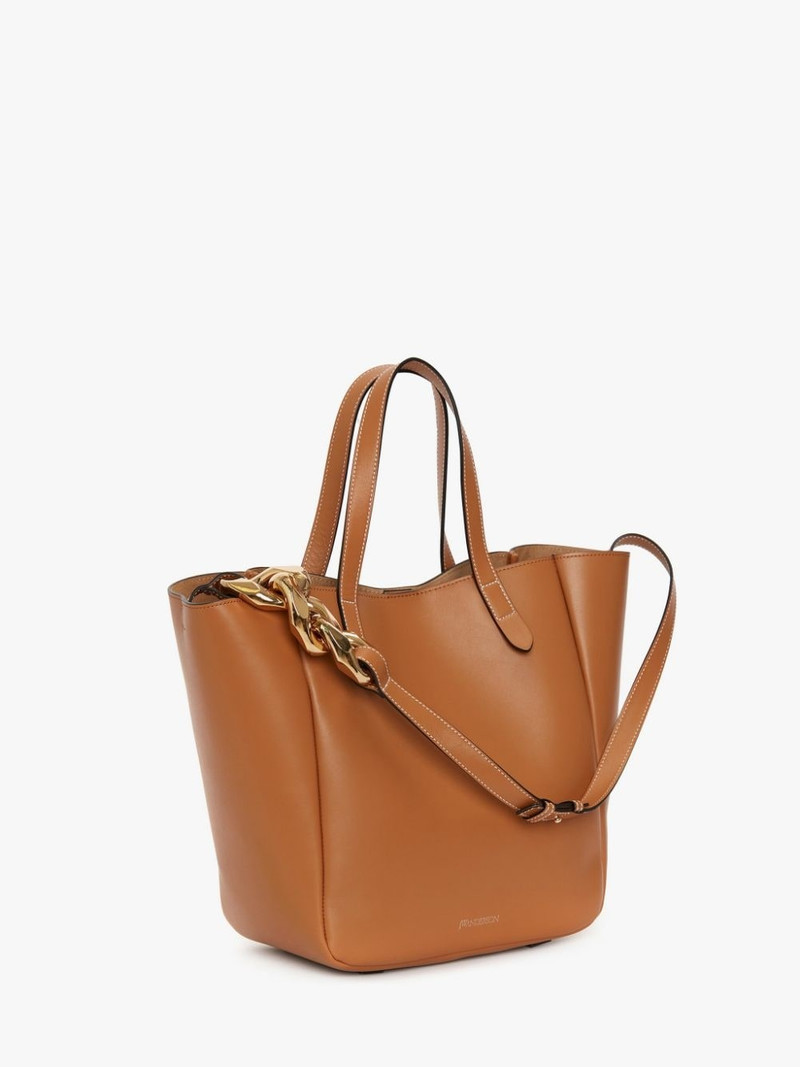 JW Anderson SMALL CHAIN LEATHER CABAS BAG outlook