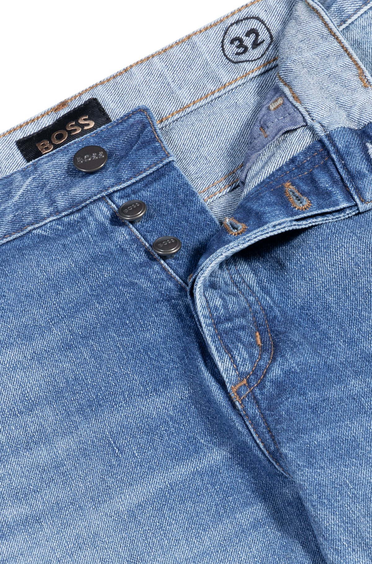 CLASSIC-FIT JEANS IN BLUE COMFORT-STRETCH DENIM - 6