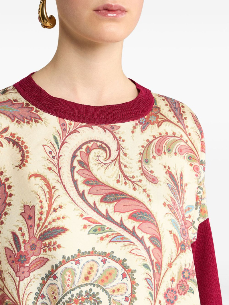 paisley-print T-shirt 4