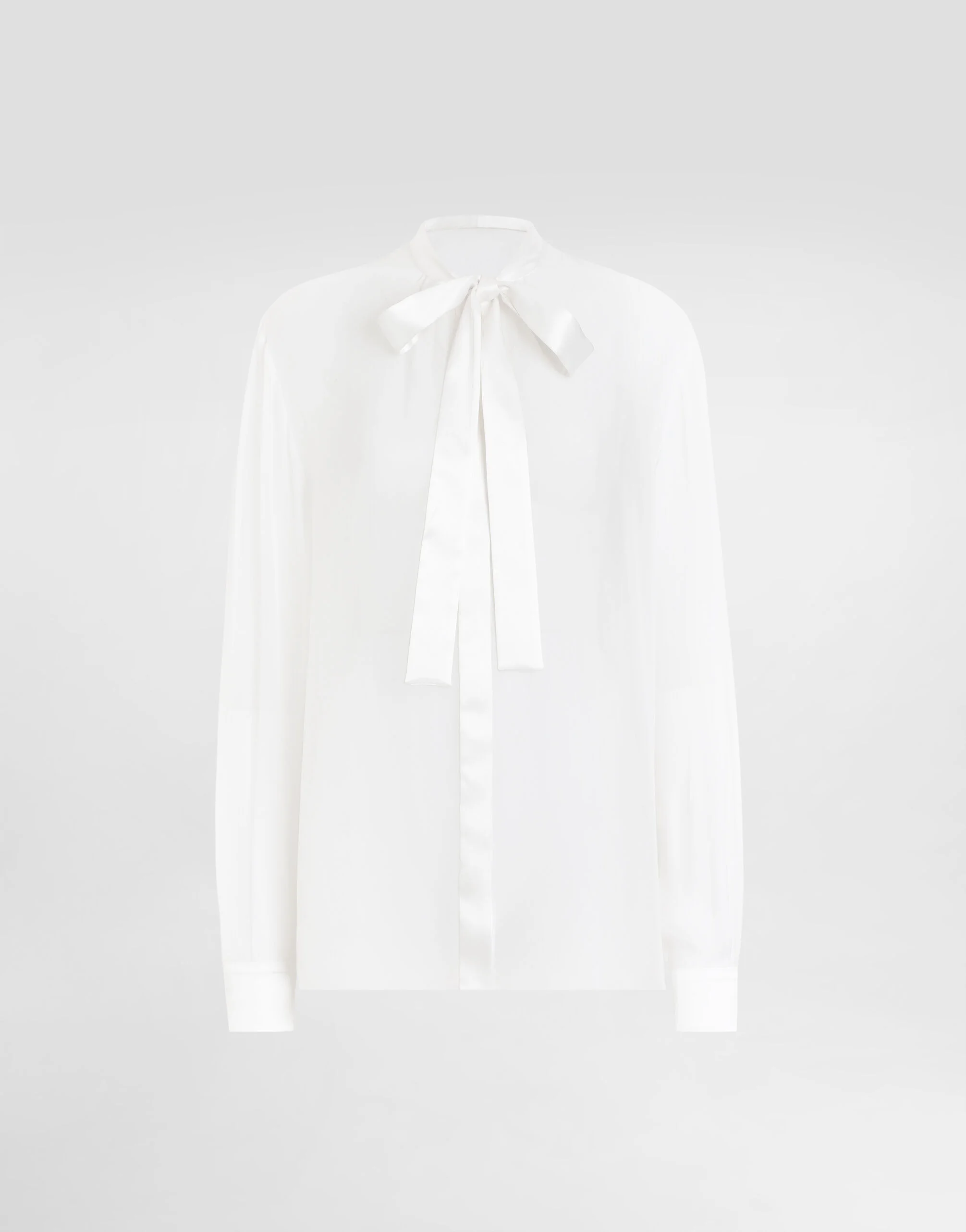 Chiffon pussy-bow shirt - 1