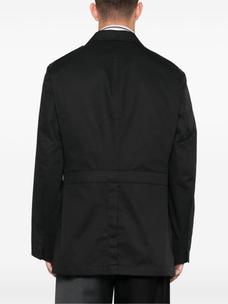 pleat-detail twill blazer 4
