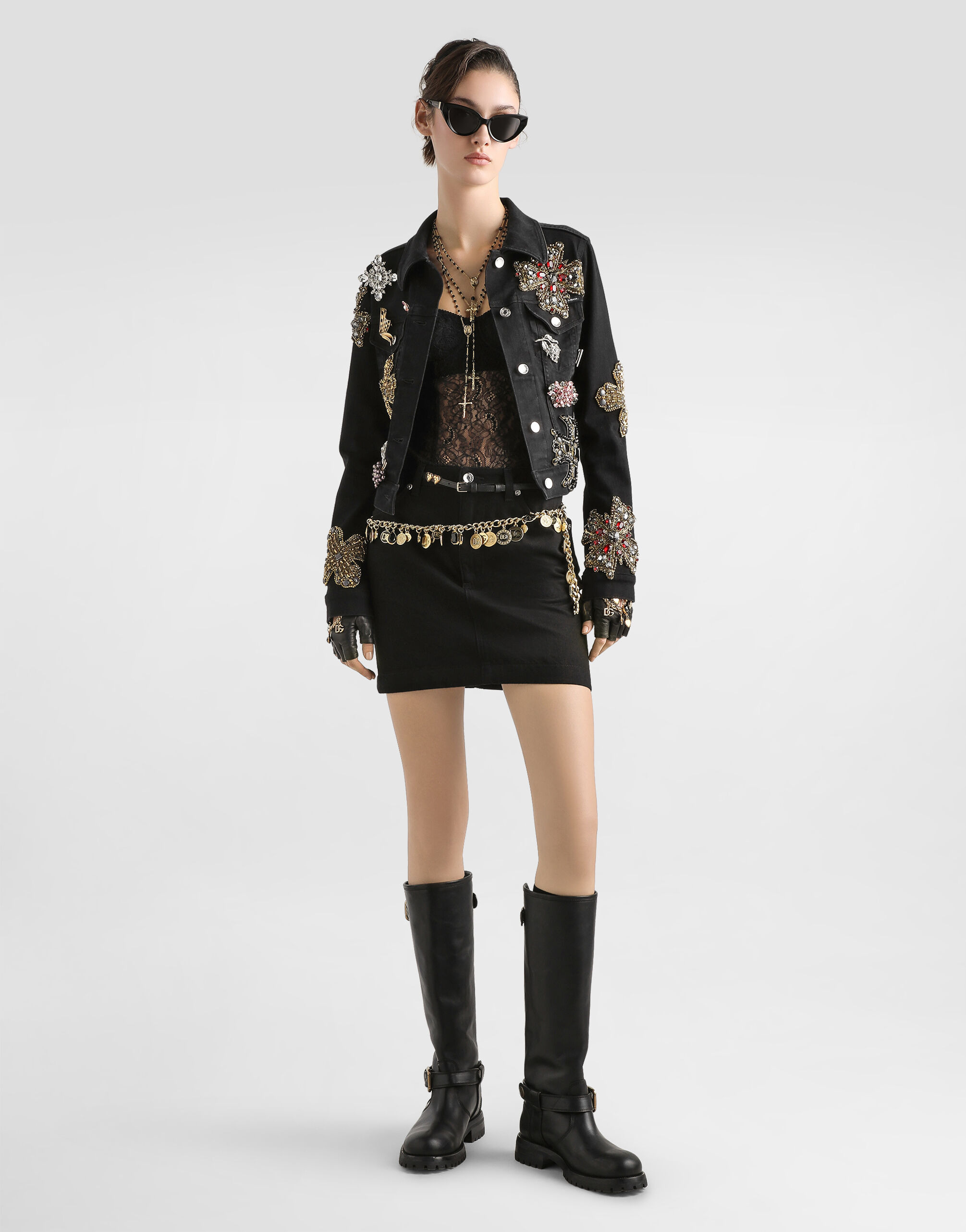 Lace top with underbust cut - 4