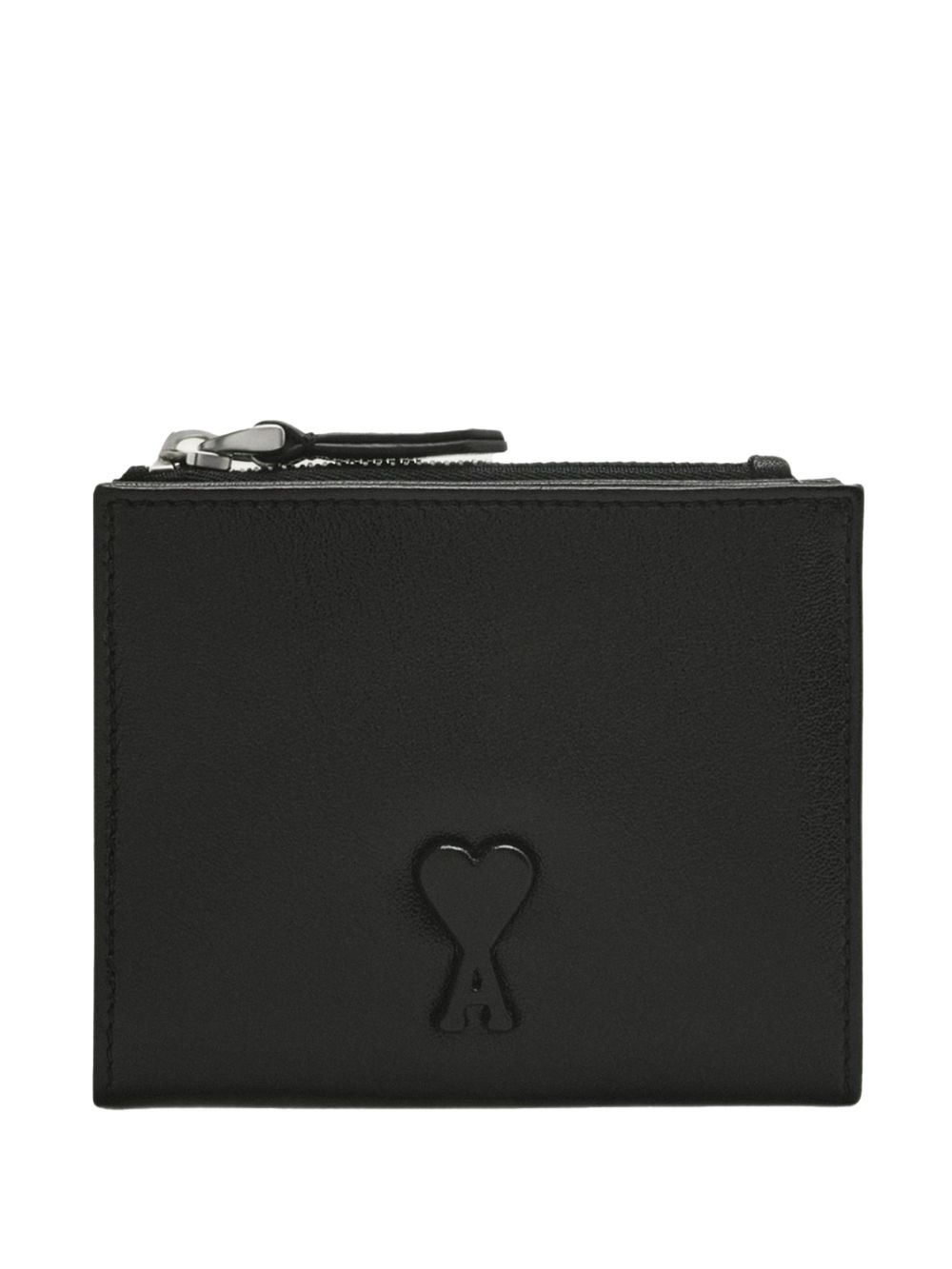 Ami de Coeur-embossed leather wallet - 1