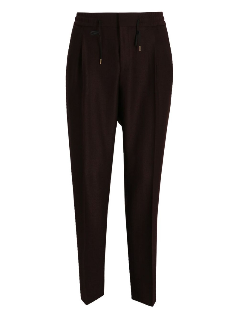 pleated drawstring trousers 1