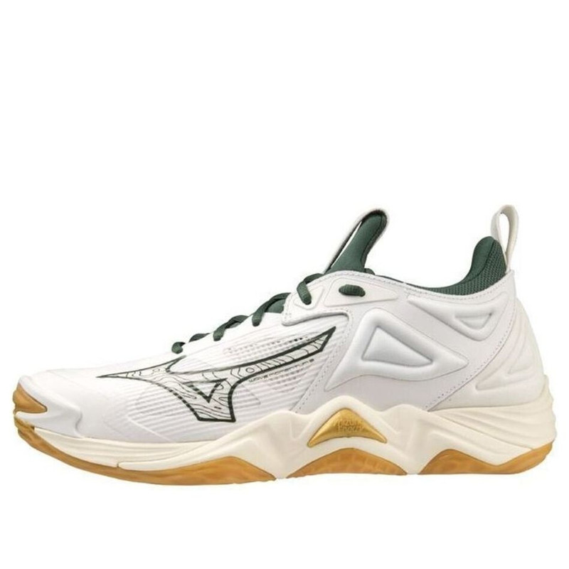 Mizuno Wave Momentum 3 'White Green Gold' V1GA231244 - 1