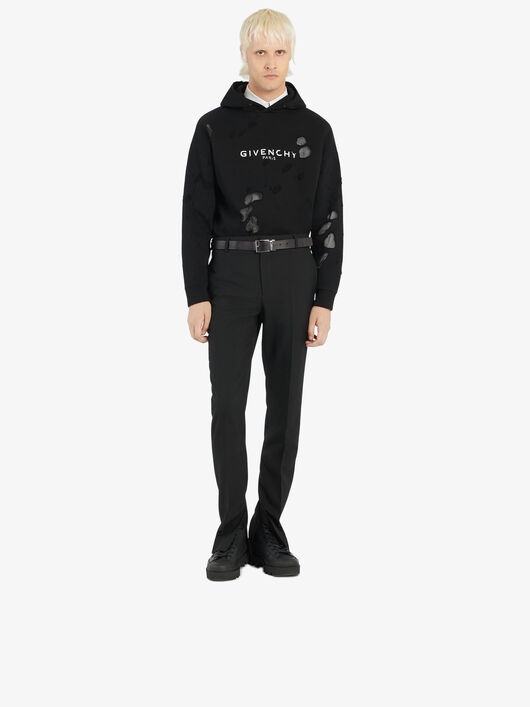 GIVENCHY PARIS DESTROYED HOODIE - 2