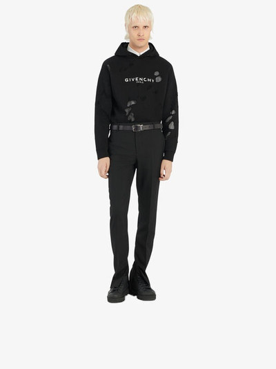 Givenchy GIVENCHY PARIS DESTROYED HOODIE outlook