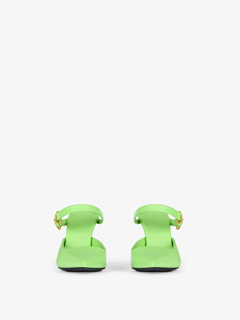 Givenchy VOYOU SLINGBACKS IN LEATHER outlook