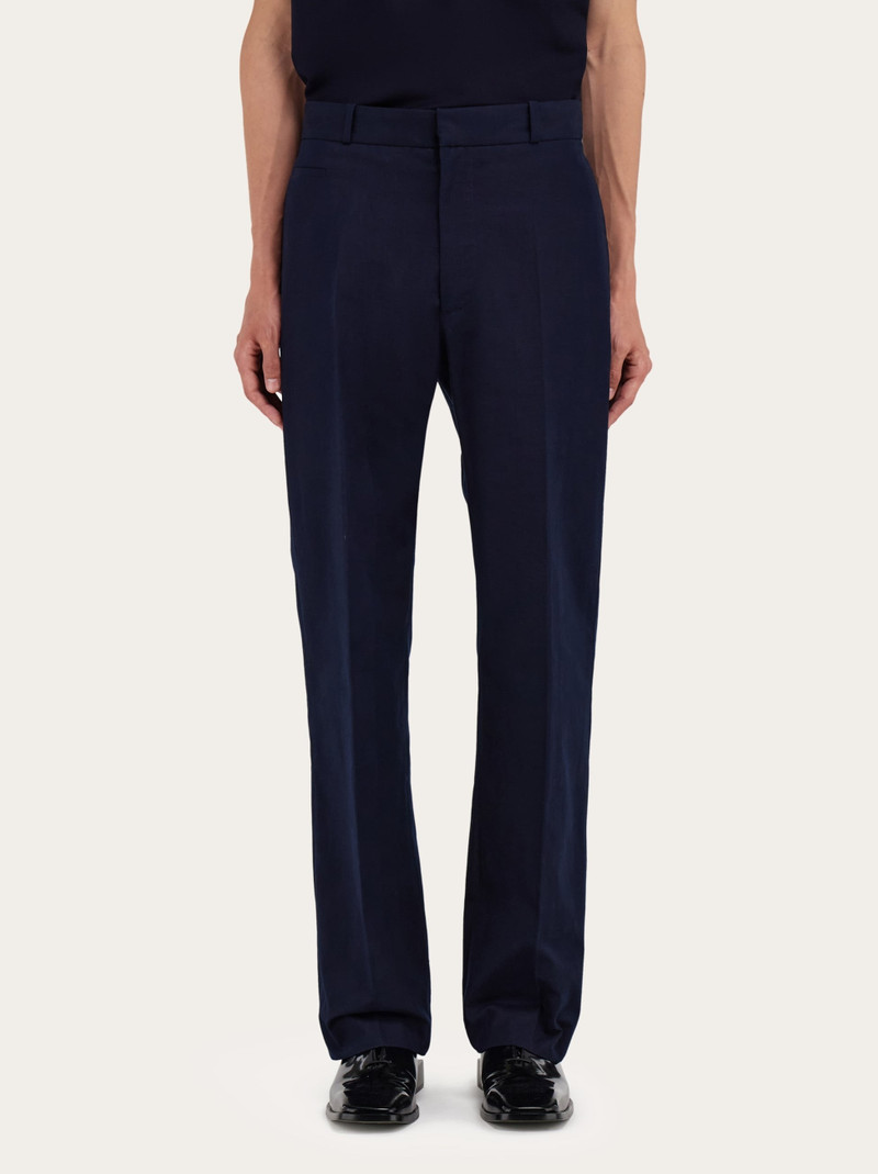FERRAGAMO Cotton canvas pants outlook