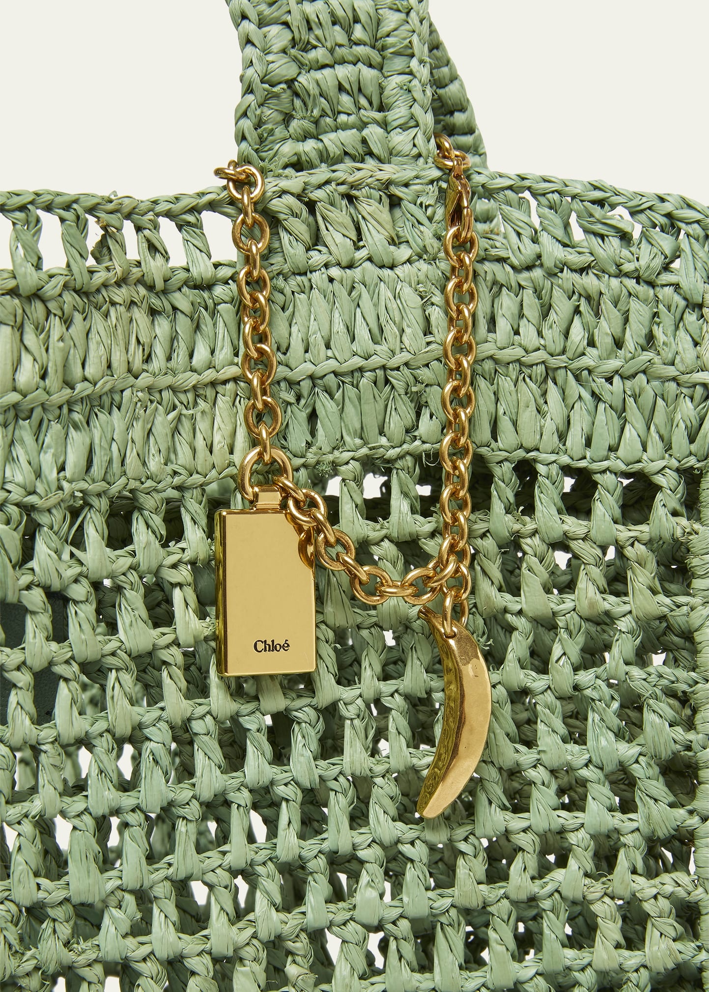 Summer Banana Tote Bag in Crochet Fabric - 5