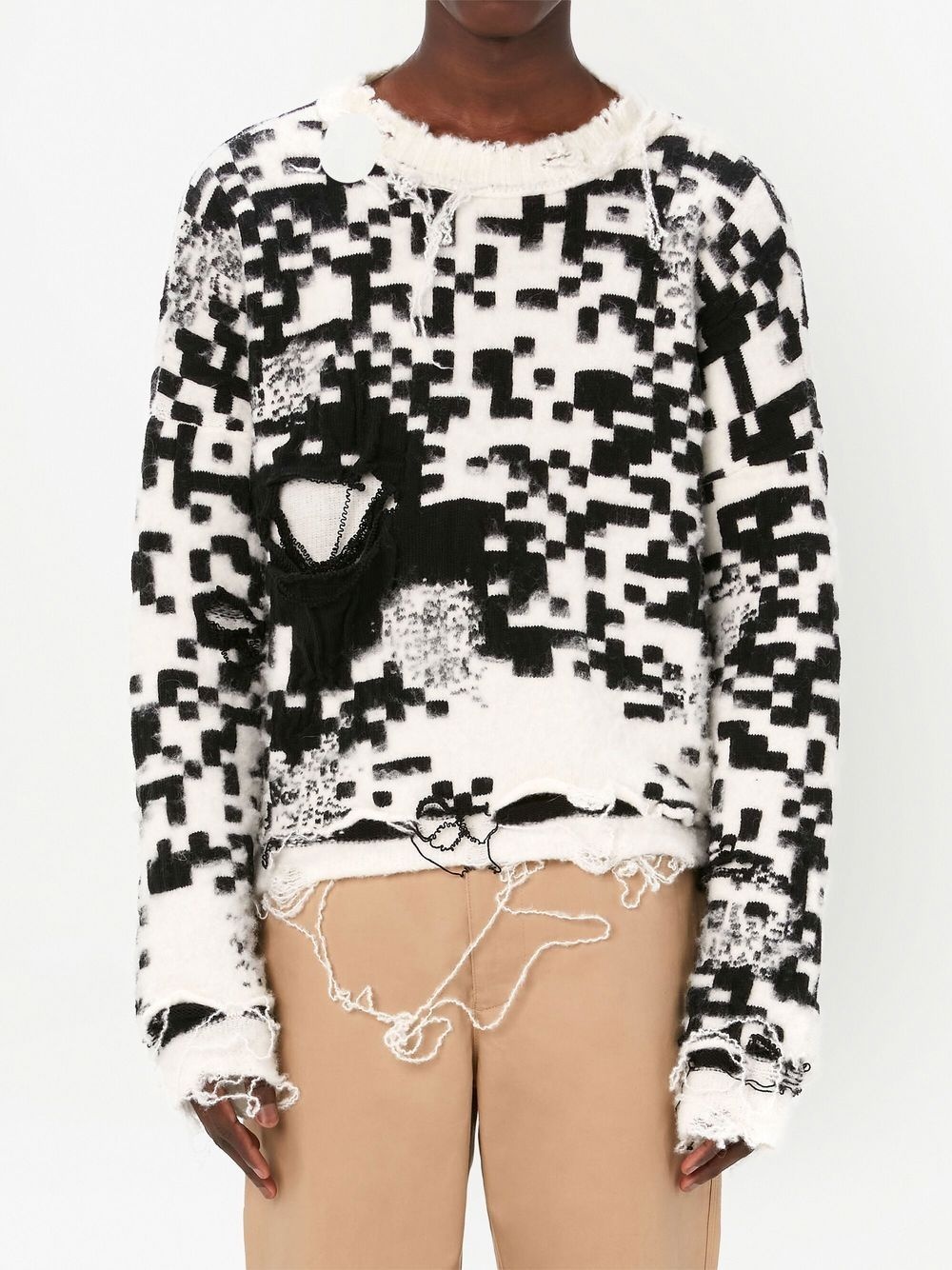 QR-code knit jumper - 4