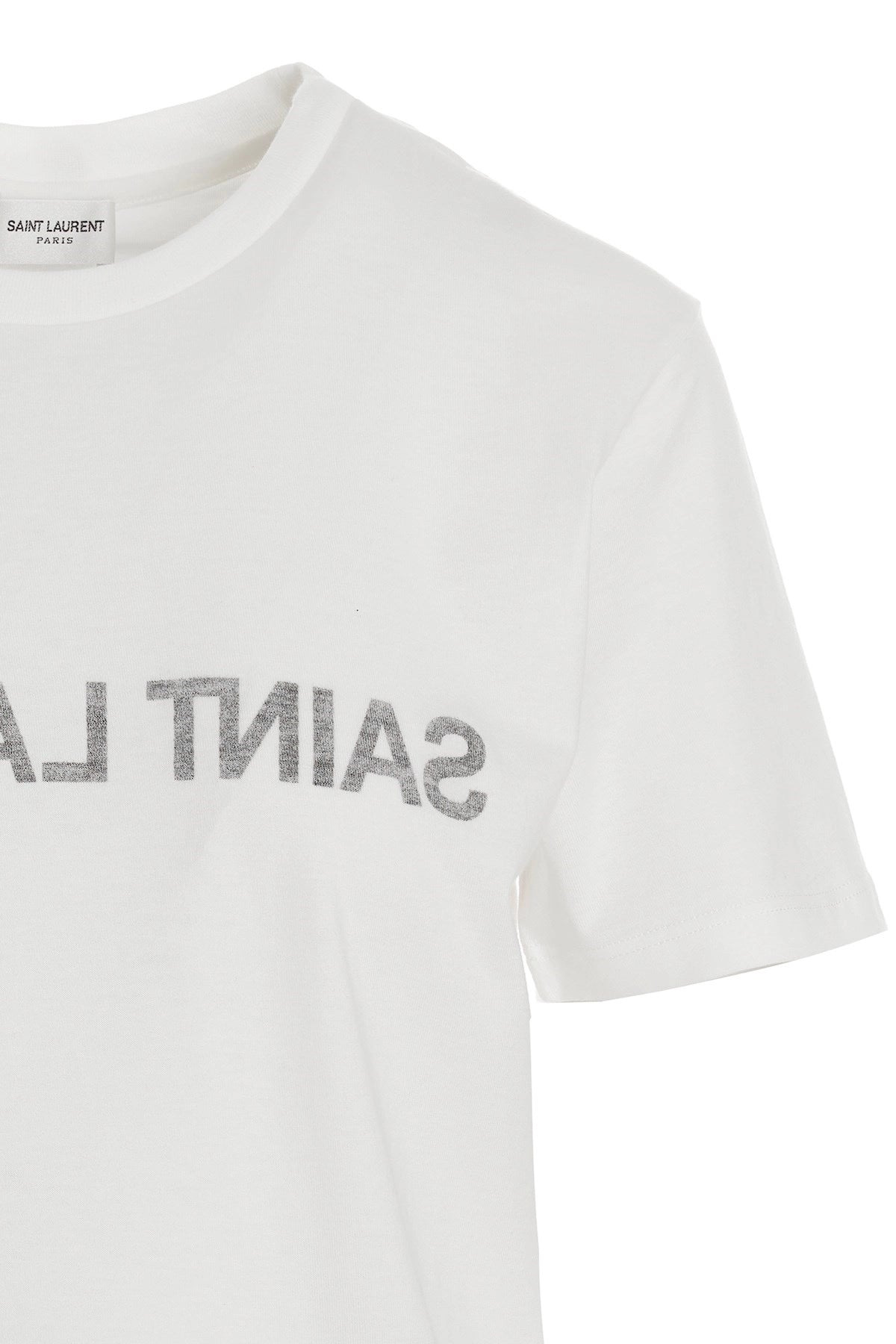 Saint Laurent Women Logo Print T-Shirt - 4
