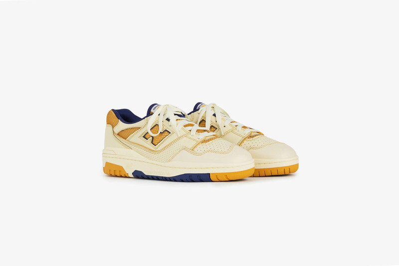 New Balance NEW BALANCE X AIME LEON DORE P550 BASKETBALL OXFORDS - WHITE/YELLOW outlook