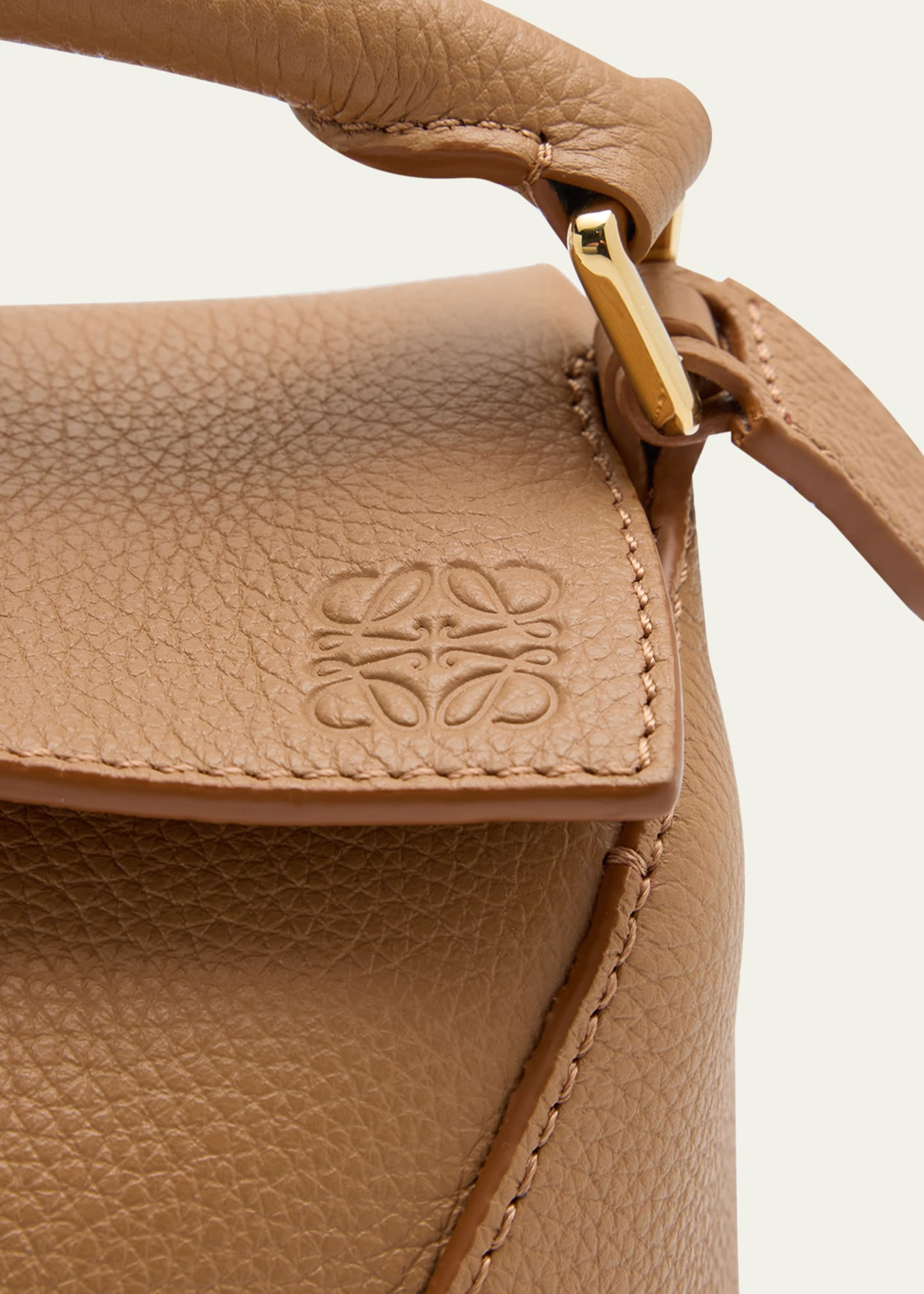 Mini Puzzle Edge Leather Shoulder Bag - 5